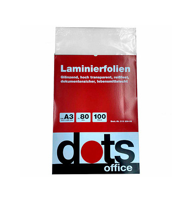Laminierfolien DOTSA3-80, A3, 303x426mm, glänzend