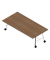 Konferenztisch SERENITY MEP00240/657T, 75cm (H), 240x120cm (BxT), rechteckig, nussbaum / weiß