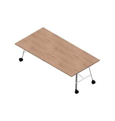 Konferenztisch SERENITY MEP00240/6692, 75cm (H), 240x120cm (BxT), rechteckig, ulme / weiß