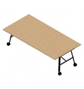 Konferenztisch SERENITY MEP00240/6AHH, 75cm (H), 240x120cm (BxT), rechteckig, eiche / dunkelgrau
