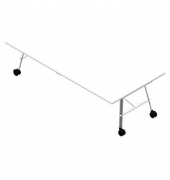 Konferenztisch SERENITY MEP00240/6ALV, 75cm (H), 240x120cm (BxT), rechteckig, weiß / weiß