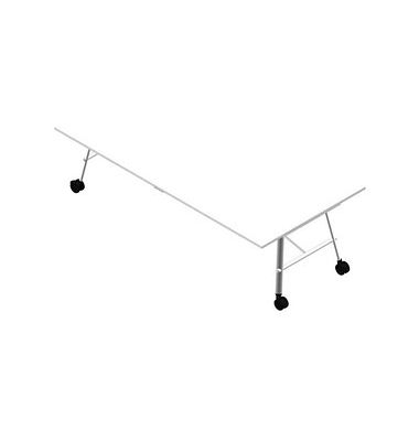Konferenztisch SERENITY MEP00240/6ALV, 75cm (H), 240x120cm (BxT), rechteckig, weiß / weiß