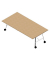 Konferenztisch SERENITY MEP00240/6AQZ, 75cm (H), 240x120cm (BxT), rechteckig, eiche / weiß