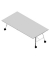 Konferenztisch SERENITY MEP00240/6GSZ, 75cm (H), 240x120cm (BxT), rechteckig, grau / weiß
