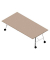 Konferenztisch SERENITY MEP00240/6GTA, 75cm (H), 240x120cm (BxT), rechteckig, ulme weiß / weiß