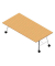 Konferenztisch SERENITY MEP00240/6GTB, 75cm (H), 240x120cm (BxT), rechteckig, buche / weiß