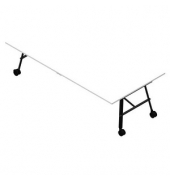 Konferenztisch SERENITY MEP00240/6GTC, 75cm (H), 240x120cm (BxT), rechteckig, weiß / dunkelgrau