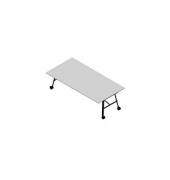 Konferenztisch SERENITY MEP00240/6GTD, 75cm (H), 240x120cm (BxT), rechteckig, grau / dunkelgrau