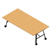 Konferenztisch SERENITY MEP00240/6GTL, 75cm (H), 240x120cm (BxT), rechteckig, buche / dunkelgrau