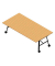 Konferenztisch SERENITY MEP00240/6GTL, 75cm (H), 240x120cm (BxT), rechteckig, buche / dunkelgrau