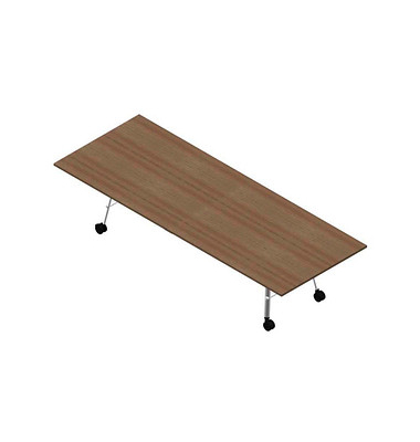 Konferenztisch SERENITY MEP00320/657T, 75cm (H), 320x120cm (BxT), rechteckig, nussbaum / weiß