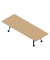 Konferenztisch SERENITY MEP00320/6AHH, 75cm (H), 320x120cm (BxT), rechteckig, eiche / dunkelgrau