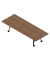 Konferenztisch SERENITY MEP00320/6C53, 75cm (H), 320x120cm (BxT), rechteckig, nussbaum / dunkelgrau