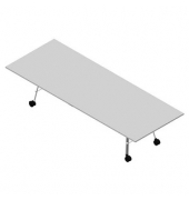 Konferenztisch SERENITY MEP00320/6GSZ, 75cm (H), 320x120cm (BxT), rechteckig, grau / weiß