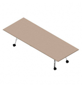 Konferenztisch SERENITY MEP00320/6GTA, 75cm (H), 320x120cm (BxT), rechteckig, ulme weiß / weiß