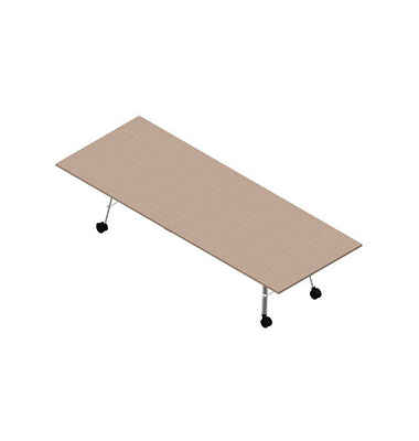 Konferenztisch SERENITY MEP00320/6GTA, 75cm (H), 320x120cm (BxT), rechteckig, ulme weiß / weiß