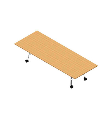 Konferenztisch SERENITY MEP00320/6GTB, 75cm (H), 320x120cm (BxT), rechteckig, buche / weiß