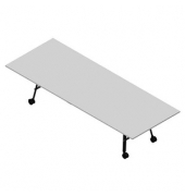 Konferenztisch SERENITY MEP00320/6GTD, 75cm (H), 320x120cm (BxT), rechteckig, grau / dunkelgrau