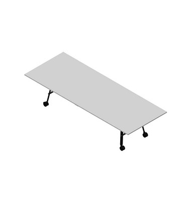 Konferenztisch SERENITY MEP00320/6GTD, 75cm (H), 320x120cm (BxT), rechteckig, grau / dunkelgrau