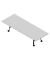 Konferenztisch SERENITY MEP00320/6GTD, 75cm (H), 320x120cm (BxT), rechteckig, grau / dunkelgrau