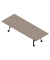 Konferenztisch SERENITY MEP00320/6GTF, 75cm (H), 320x120cm (BxT), rechteckig, beton / dunkelgrau