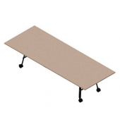 Konferenztisch SERENITY MEP00320/6GTI, 75cm (H), 320x120cm (BxT), rechteckig, ulme weiß / dunkelgrau