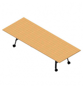 Konferenztisch SERENITY MEP00320/6GTL, 75cm (H), 320x120cm (BxT), rechteckig, buche / dunkelgrau