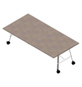 Konferenztisch SERENITY MEP00240/6DV9, 75cm (H), 240x120cm (BxT), rechteckig, beton / weiß