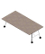 Konferenztisch SERENITY MEP00240/6DV9, 75cm (H), 240x120cm (BxT), rechteckig, beton / weiß