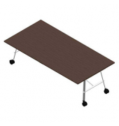 Konferenztisch SERENITY MEP00240/7IYJ, 75cm (H), 240x120cm (BxT), rechteckig, eukalyptus / weiß