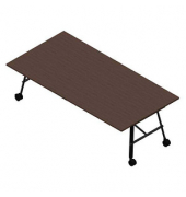 Konferenztisch SERENITY MEP00240/72H9, 75cm (H), 240x120cm (BxT), rechteckig, eukalyptus / dunkelgrau