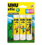 3 UHU Minecraft Klebestifte 3x 21,0 g