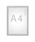 Plakat-Klapprahmen MAULstandard, 6604408, silber, A4, 25mm Profil, Aluminiumrahmen
