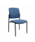 Besucherstuhl MEDICAL10 KH1000D26 oAL Stahl sw Bezug bl