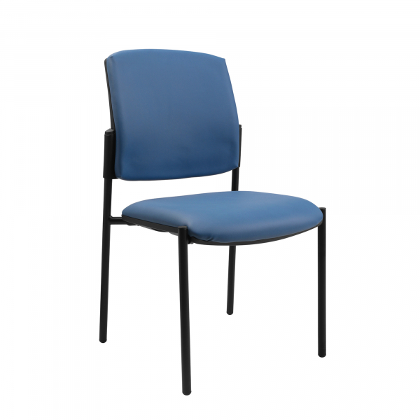 4014296388625 - Besucherstuhl Medical 10 blau   schwarz ohne Armlehnen 4-Fuß-Gestell 4014296388625 Topstar