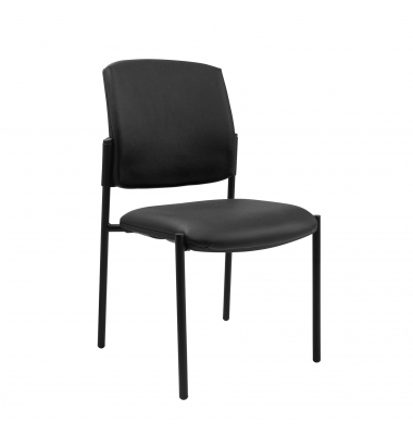 Besucherstuhl MEDICAL10 KH1000D30 oAL Stahl sw Bezug sw