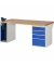 RAU Werkbank 2000x900x890mm 4xSchublade-TA 1xSSKL l.gre.bl