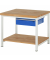 RAU Werkbank 1000x900x840-1040mm 1xSchublade-TA l.gre.bl