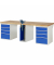 RAU Werkbank 2500x900x890mm 8xSchublade-TA 1xSSKL l.gre.bl