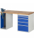 RAU Werkbank 1500x700x890mm 5xSchublade-TA 1xSSKL l.gre.bl