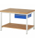 RAU Werkbank 1250x900x840-1040mm 1xSchublade-TA l.gre.bl