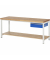 RAU Werkbank 2000x700x840-1040mm 1xSchublade-TA l.gre.bl
