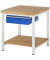 RAU Werkbank 750x900x840-1040mm 1xSchublade-TA l.gre.bl