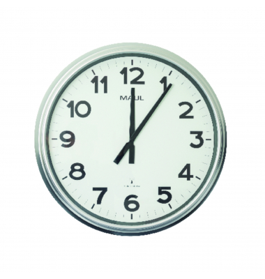  Funkuhr MAULride 9056195, silber, 51,5cm, rund, analog