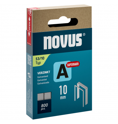 Tackerklammern Typ A Superhard 53/10, 042-0778, Stahldraht