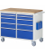 RAU Montagewagen 1145x650x975mm 10xSchub-TA Top 25mm l.gre.bl