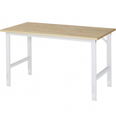 RAU Arbeitstisch 1500x800x760-1080 B-Platte 25mm l.gr