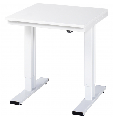RAU Werktisch 750x800x720-1120mm elektrisch M-Platte 22mm l.gr