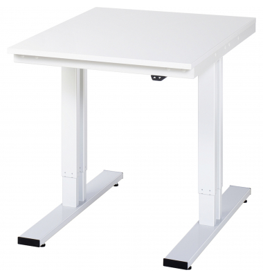 RAU Werktisch 750x1000x720-1120mm elektrisch M-Platte 22mm l.gr