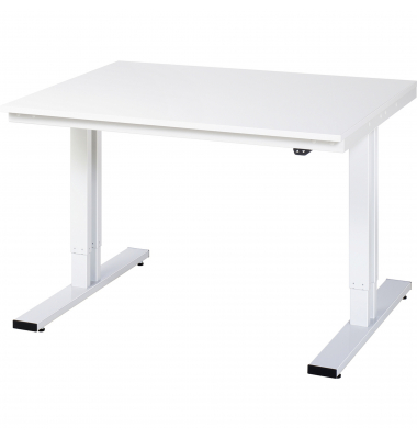 RAU Werktisch 1250x1000x720-1120mm elektrisch M-Platte 22mm l.gr